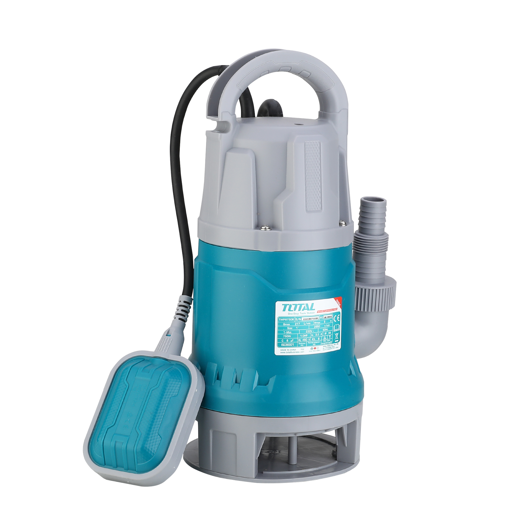 Elektrische dompelpomp voor vervuild water TWP87506 | 750 W