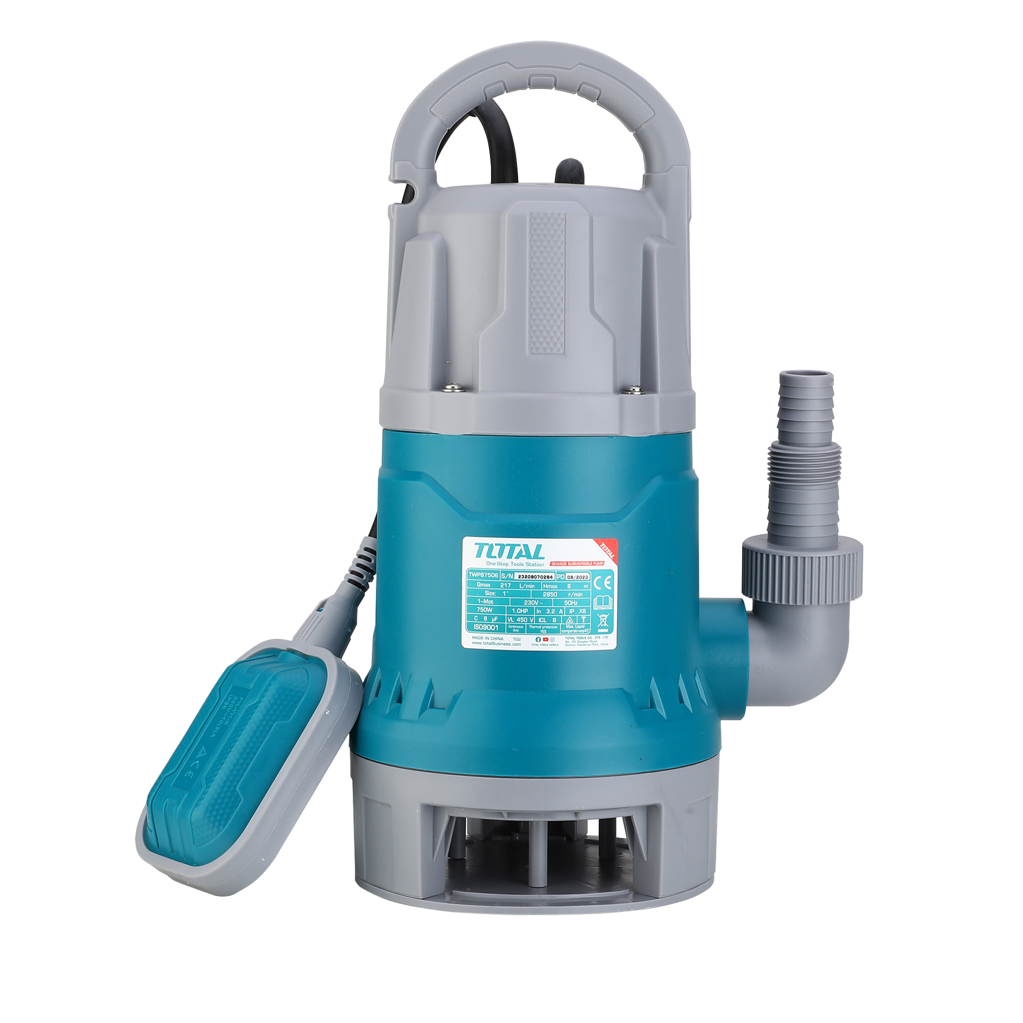 Elektrische dompelpomp voor vervuild water TWP87506 | 750 W