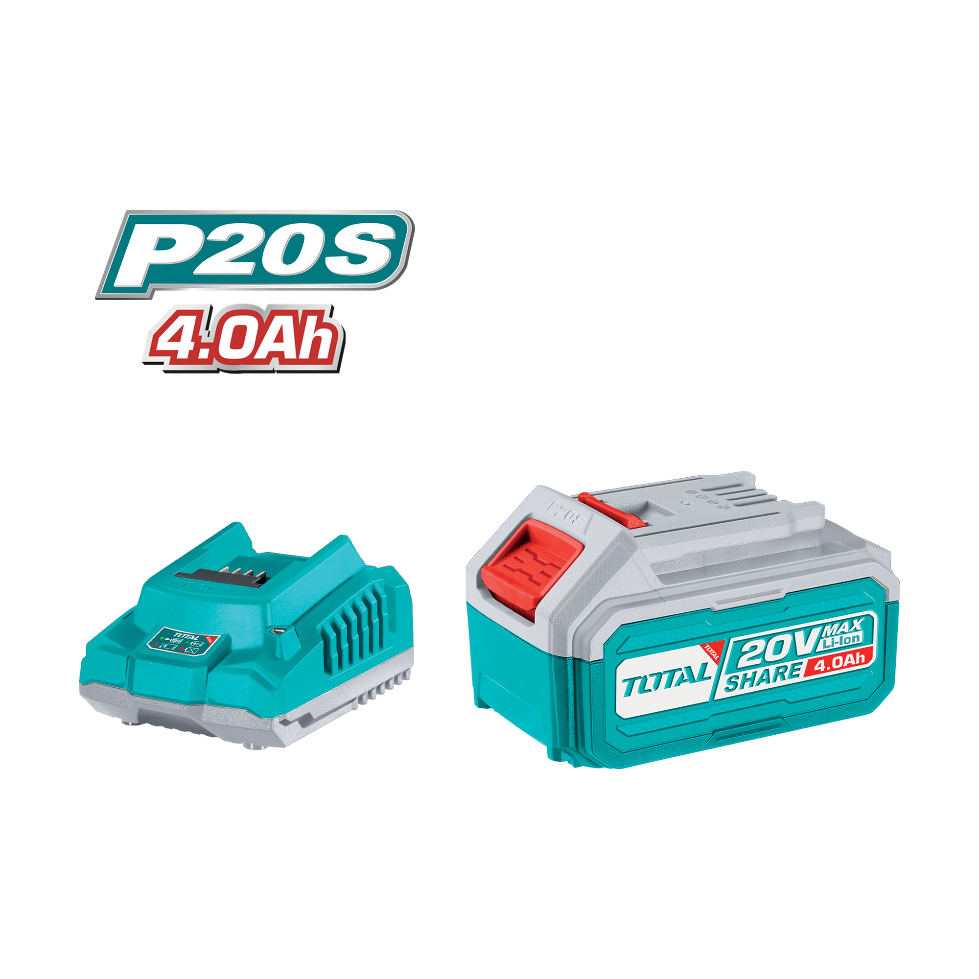 Akku-Set 4 Ah + Schnellladegerät TFBCPK1214 | 20 V – 4 Ah