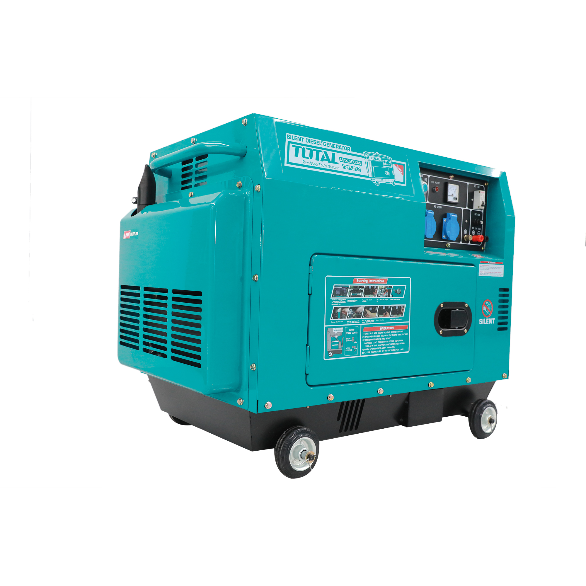 GENERATORE diesel insonorizzato 5.0 kW - Trifase TP250003 | 5.0 kW