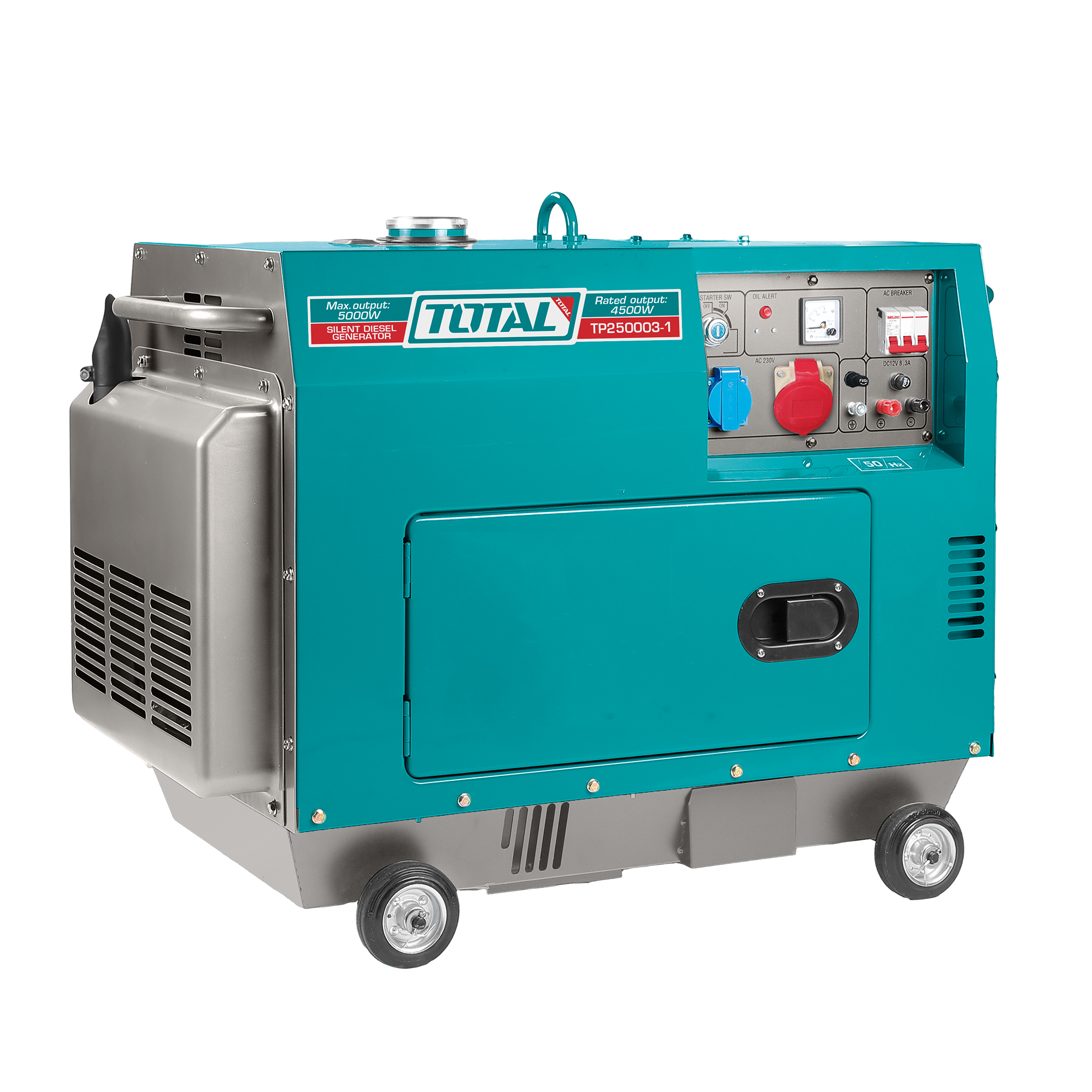GENERATOR diesel geluidsgedempt 5,0 kW - Driefasig ATS TP250003-1 | 5,0 kW