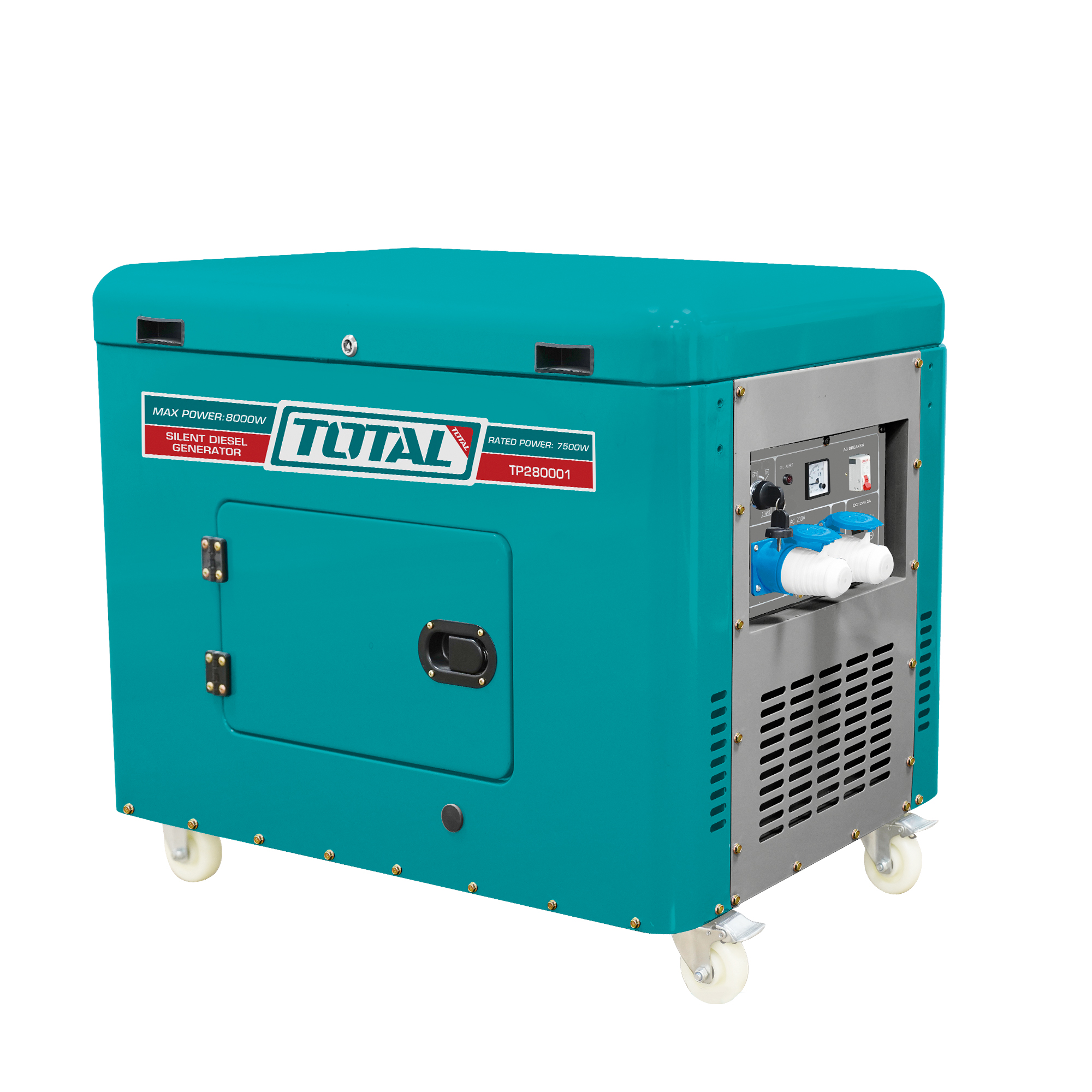 DIESEL-GENERATOR schallisoliert 8,0 kW – Einphasig TP280001 | 8,0 kW