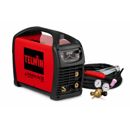TELWIN - TIG AC/DC HF Technology 222 | TIG Welding Unit with Accessories - 2,295.20