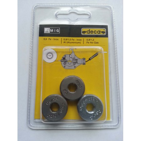 Kit de 3 rodillos para equipo DECA Starflux - Startwin - Decastar y D-Mig 400
