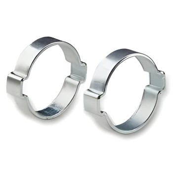 2 abraçadeiras de orelhas para tubo Ø exterior 11/13 mm