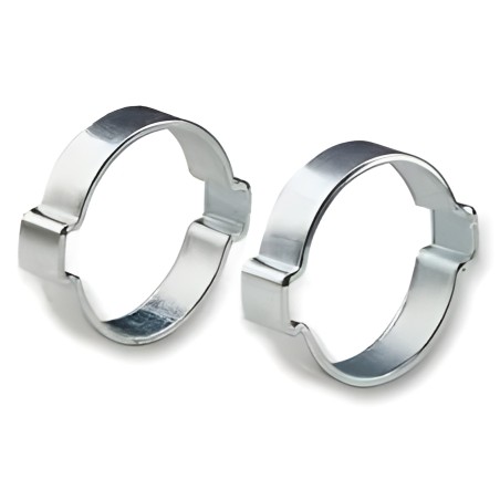2 braçadeiras de orelha para tubo Ø exterior 11/13 mm