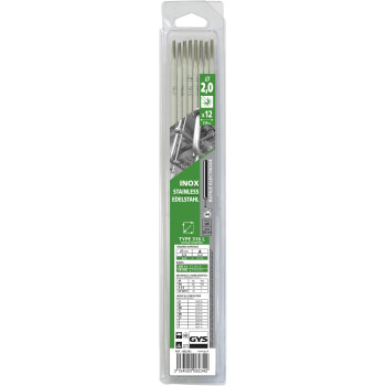 Pack de 12 electrodos INOX 316L Ø 2 mm GYS