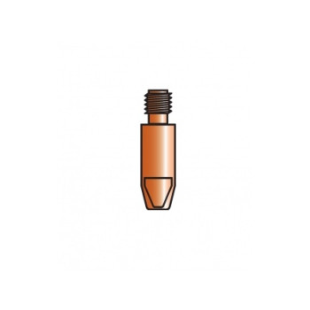 10 tubes contacts pour fil Aluminium filetage M6 - longueur 28 mm