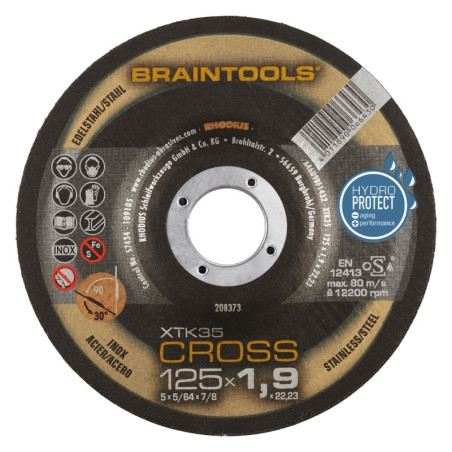 Disco de corte para inox Ø 125 mm Rhodius XTK35