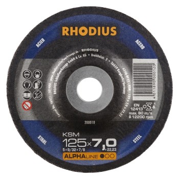 RHODIUS | Rebolo de desbaste Ø 125 mm Rhodius