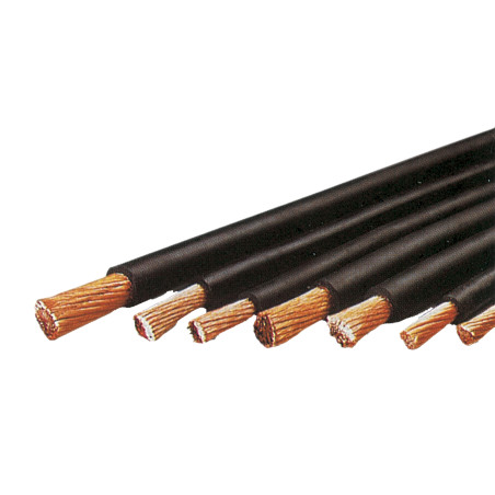 Rubber-insulated copper welding cable