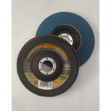 Lamellenschijf voor inox Ø 125 mm Rhodius LSZ F2