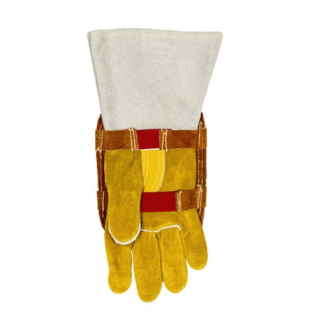 Bouclier de protection de main aluminisé avec dos en cuir Weldas