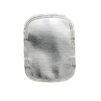 Aluminisierter Handschutzschild mit Lederrücken Weldas