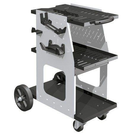Carrello per saldatrice MIG + bombola gas fino a 4 m3