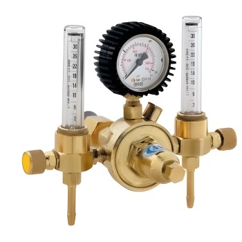 Regulador de 2 columnas para gas Argón y Argón +CO²