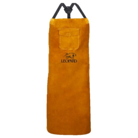 Tablier de soudure en croûte marron