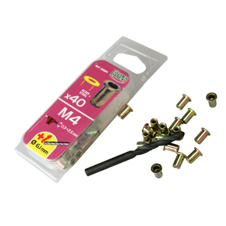 40 Einpressmuttern M4