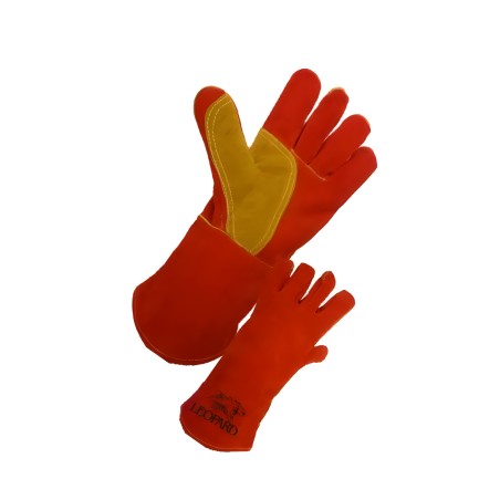 Paar Lucifer handschoenen met lange manchet