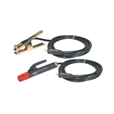 Kit  Porte électrode 400  A + pince de masse et câbles 4 m  50 mm² Weldline