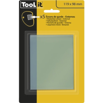 5 lentilles 119 x 98 de remplacement pour cagoule GYS EXERT 11