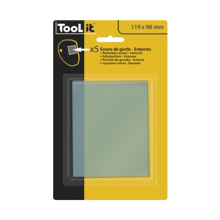 5 lentilles 119 x 98  de remplacement pour cagoule GYS EXERT 11