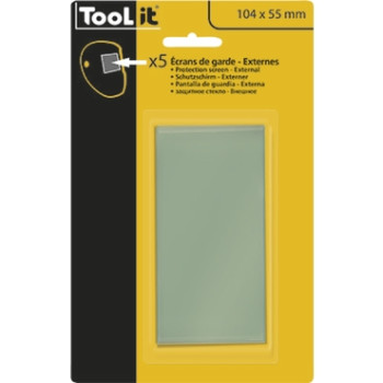 5 lentilles 104 X55 MM de remplacement pour cagoule