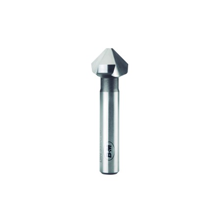 Fresa de chaflán 3 dientes HSS ángulo 90° para inoxidable y acero