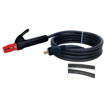 Portaelectrodo 200 A + cable 25 mm² conector 9 mm