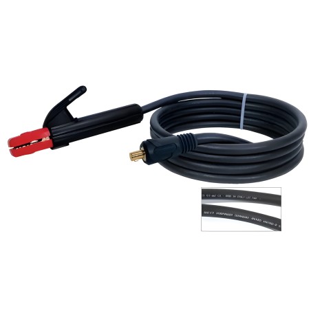Porta-elétrodo 200 A + cabo 25 mm² conector TX 25