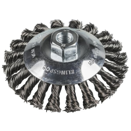 KLINGSPOR - Brosse conique fil torsadé Ø 115 mm BK 600Z