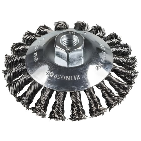 KLINGSPOR - Conische borstel getordeerd draad Ø 115 mm BK 600Z