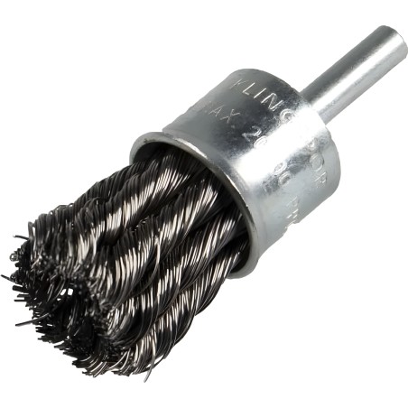 KLINGSPOR - Pinselbürste auf Schaft, gewellter Draht BPS 600W