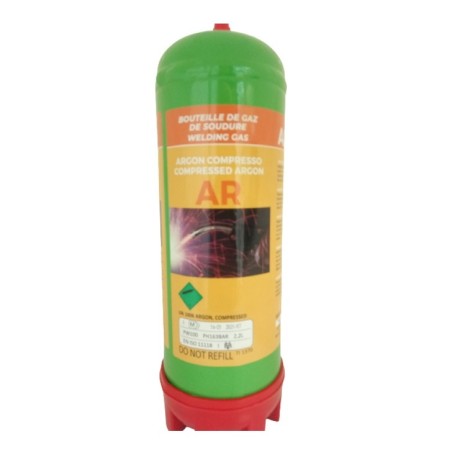 Bouteille de gaz jetable ARGON  2,2 Litres