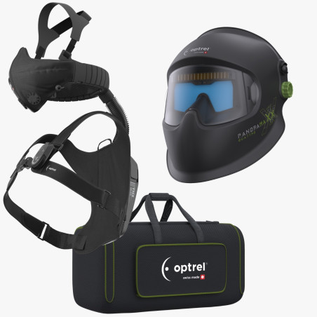 Pack SWISS AIR + lashelm Quatro zwart