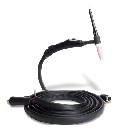 SR17 DB TIG welding torch with 35/50 amphenol 7-pin connector