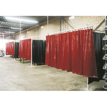 CEPRO | Rideau de soudure orange largeur 140 cm