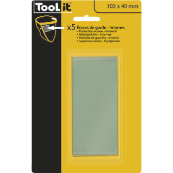 5 ecrãs de proteção 110 x 90 mm externo para cagoule GYS
