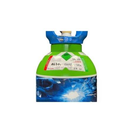 Flasche ARGON CO2 8% integrierter Druckminderer - Albee Weld ArMix - 2,4m3