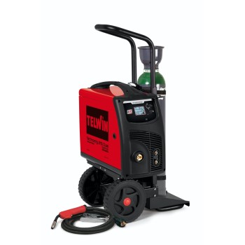 PACK: Saldatrice Telwin Technomig 215 + Carrello + Riduttore + Gas