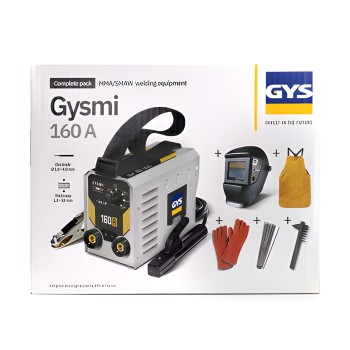 PACK GYSMI 160 P con cagoule, guantes, delantal y accesorios