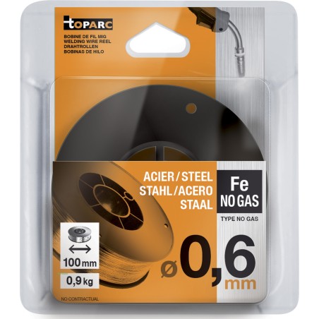 GYS Fio de soldadura sem gás mm bobine Ø 0,6 - 100 mm 0,9kg
