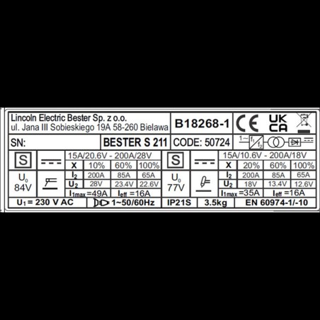 LINCOLN - PACK 1 Inverter-Schweißgerät Bester S211