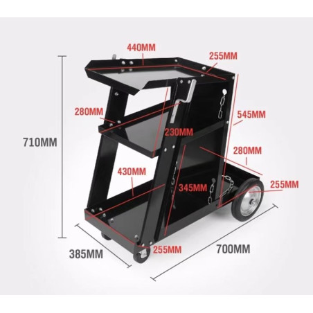 Chariot SOUDEXPERT pour poste à souder MIG-TIG