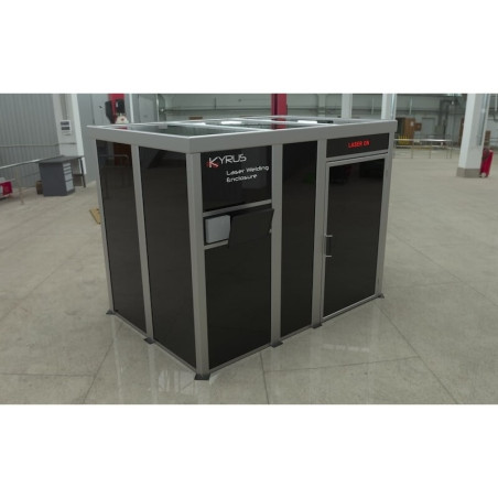Laserlasercabine klasse 4 - 3x2m met scharnierdeuren