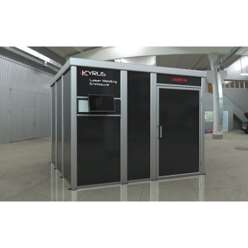 Cabina di saldatura laser classe 4 - 3x3m con porta a cerniera