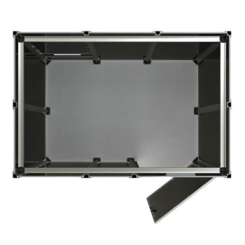 Laserlascabine klasse 4 - 3x3m met scharnierdeur