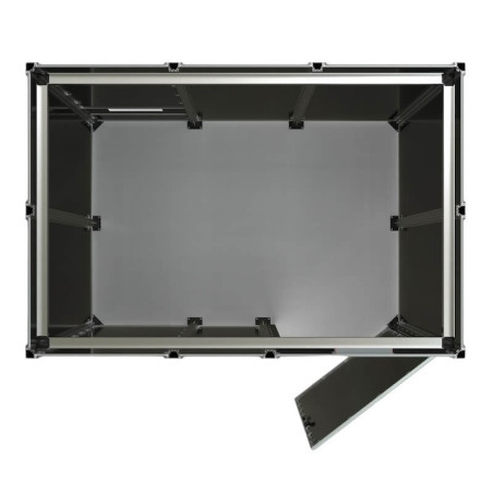 Cabine de soldadura laser classe 4 - 3x3m com porta de dobradiça