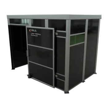 Cabine de soldadura laser classe 4 - 3x2m com porta deslizante
