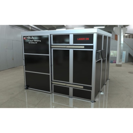Laserlascabine klasse 4 - 4x3m met schuifdeur